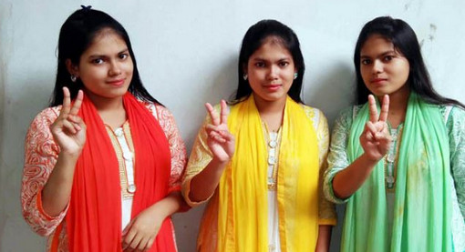 নারায়ণগঞ্জের যমজ তিন বোনের অভাবনীয় সাফল্য!